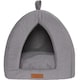 image 9 of Grey Small Pet Dog Cat Bed Folding Dome Pod Puppy Kitten Igloo Cave Tent House