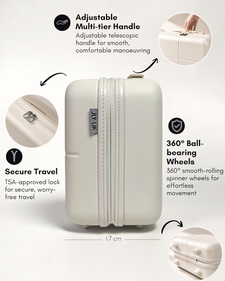 image 1 of Premium 100% Makrolon PC 2 PCS Suitcase Set | Vanity + Cabin Luggage