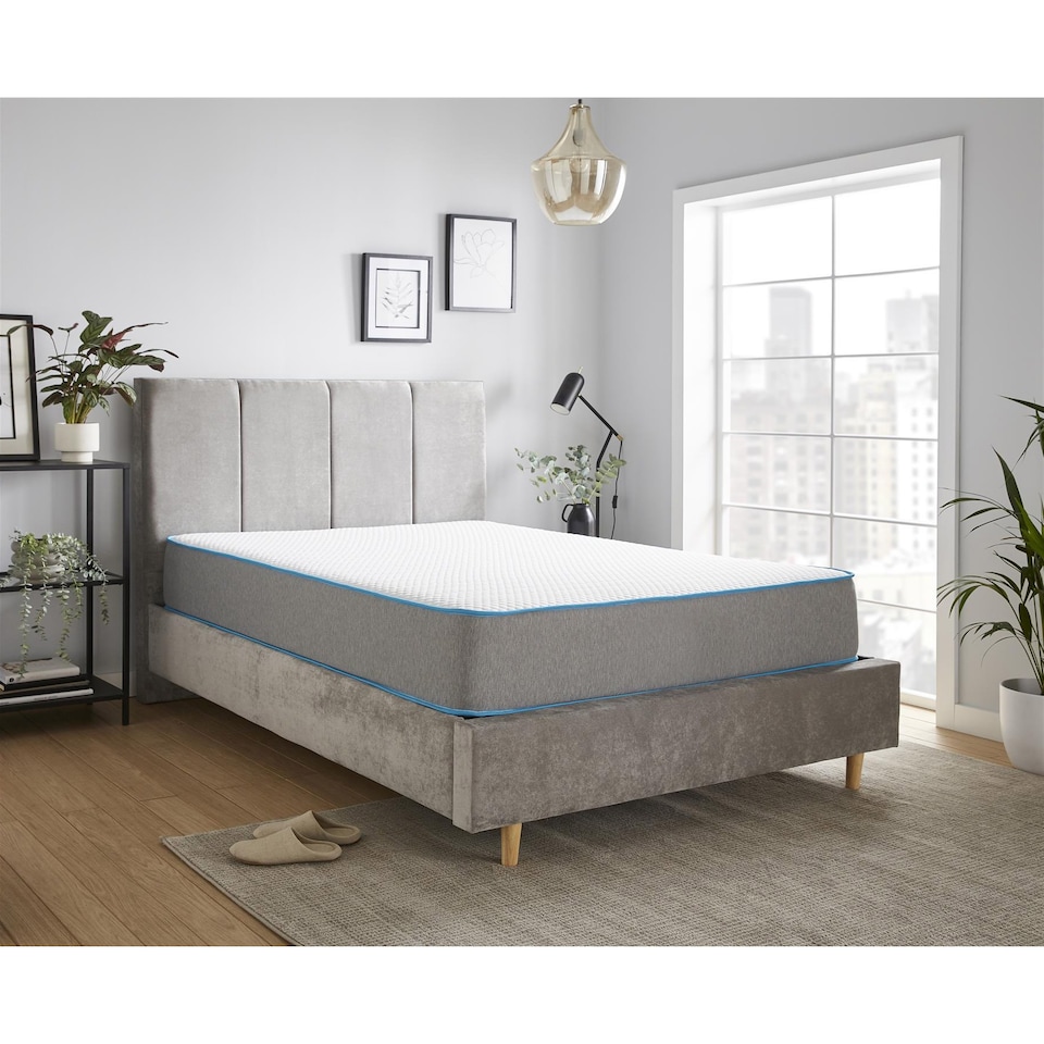 image 1 of Premium Comfort Bubble Hybrid Mattress - 23cm Deep, Soft/Medium Firmness | Grey | Single