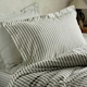 image 3 of Yard Hebden Mélange Stripe Cotton King Duvet Cover Set Multi | King