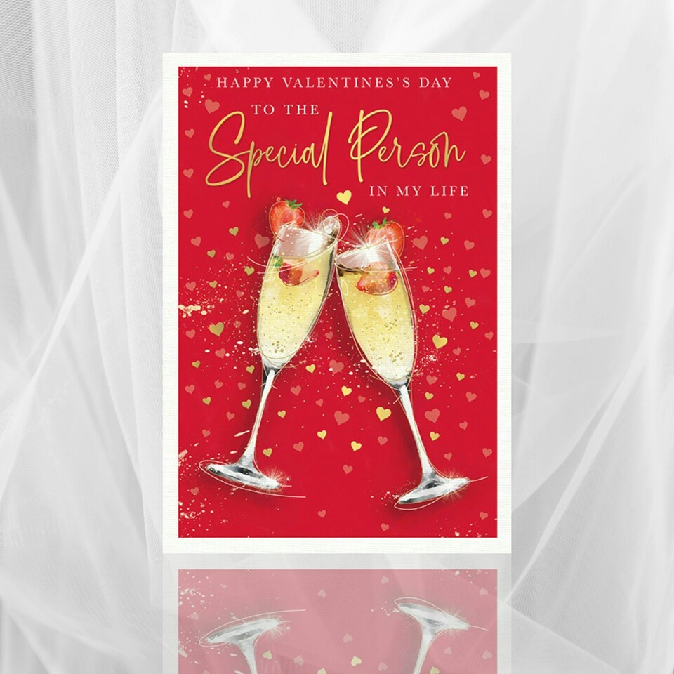 image 1 of Words 'n' Wishes Valentine Day Card for a Special Person, 23.5 x 16.5 cm,