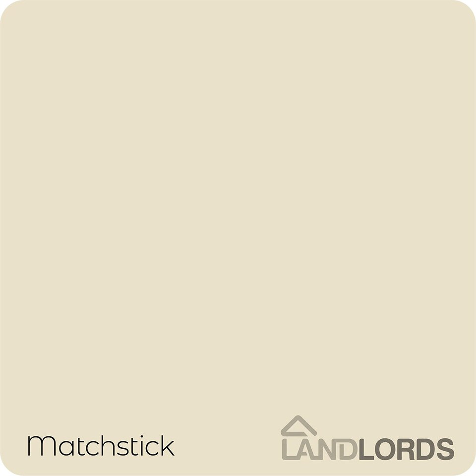 image 1 of Landlords Paint - Interior Paint - Washable & Durable Finish for Walls & Ceilings - Matchstick - 1L