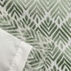 image 4 of Aspen Green Geometric Leaf Pattern Curtains 90 x 72 inch (229 x 183 cm) Room Darkening Eyelet Thermal Noise Reducing Curtains for Bedroom and Living Room