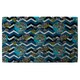image 1 of Embroidery colorful simplified ethnic skull Blue pattern (Kitchen Towel)