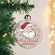 image 2 of Personalised Santa Glass Bauble