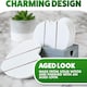image 5 of Marco Paul  Set of 6 White Heart Wooden Coasters