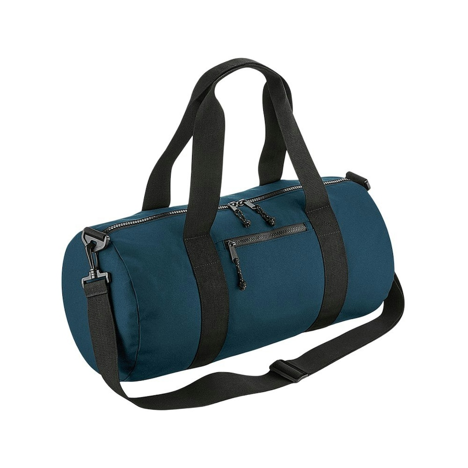 image 1 of Bagbase Barrel Recycled Duffle Bag - Petrol - One Size | Blue | One Size