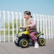 image 7 of HOMCOM No Power Quad Toddler Ride on Car Foot-to-Floor Sliding Yellow | Yellow | Yellow