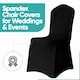 image 4 of Chair Cover Spandex Polyester Stretch, Flat Dining Slipcovers - 10pcs