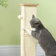 image 6 of PawHut 3-in-1 Cat Scratcher Post with Sisal Track Ball Toy, 67cm, Light Oak