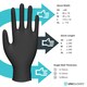 image 2 of Unigloves PRO.TECT Black HD Box of 100 Nitrile Gloves Black | Medium