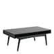 image 1 of Marte Coffee Table with Open Shelf in Black