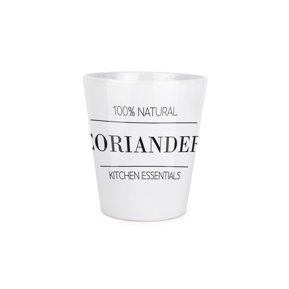 image 1 of Minimalist Design Small Ceramic Coriander Plant Pot