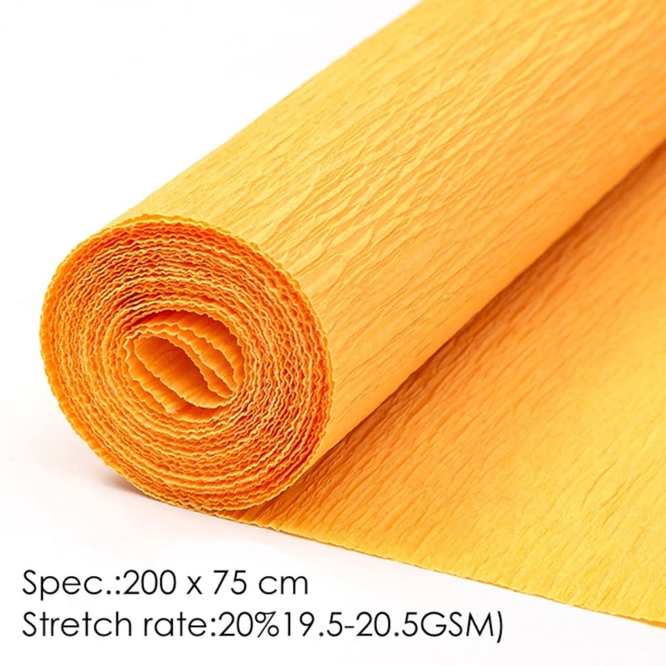 image 1 of Pack of 10 Orange Crepe Paper 50 x 200cm