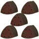 image 1 of 90mm Triangular Sanding Abrasive Discs Pads Hook Loop Backing Mixed Grit 250pk