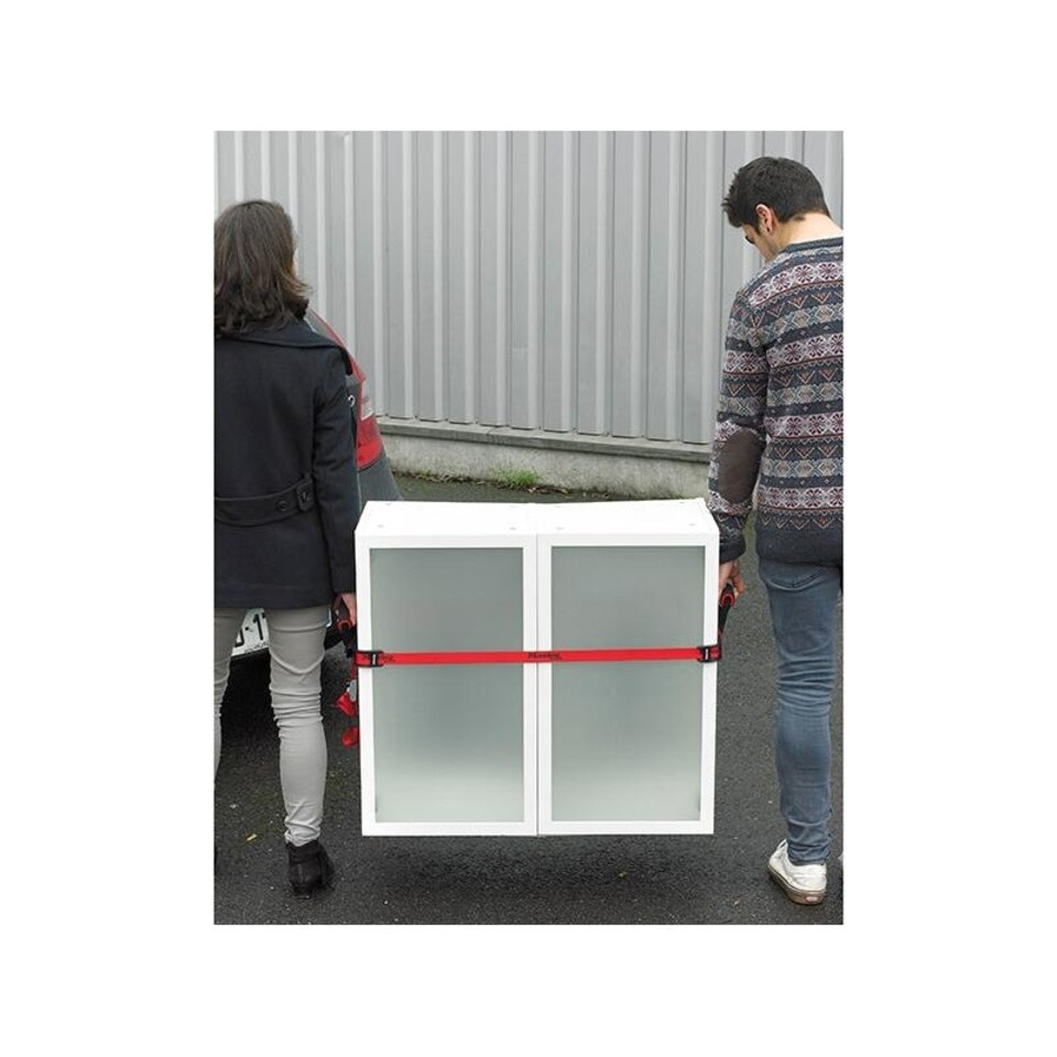 image 1 of Master Lock 2 Person Carry Straps - Red - One Size Red | One Size