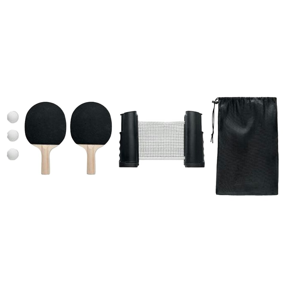 image 1 of MidOcean Ping Pong Table Tennis Set - Black - One Size