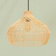image 3 of ValueLights Anais Easy Fit Rattan Lampshade Natural Twisted Wicker Effect Ceiling Shade - Bulb Included