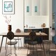 image 4 of Modern and Stylish Textured Teal Linen Fabric Tall Cylindrical 25cm Lampshade
