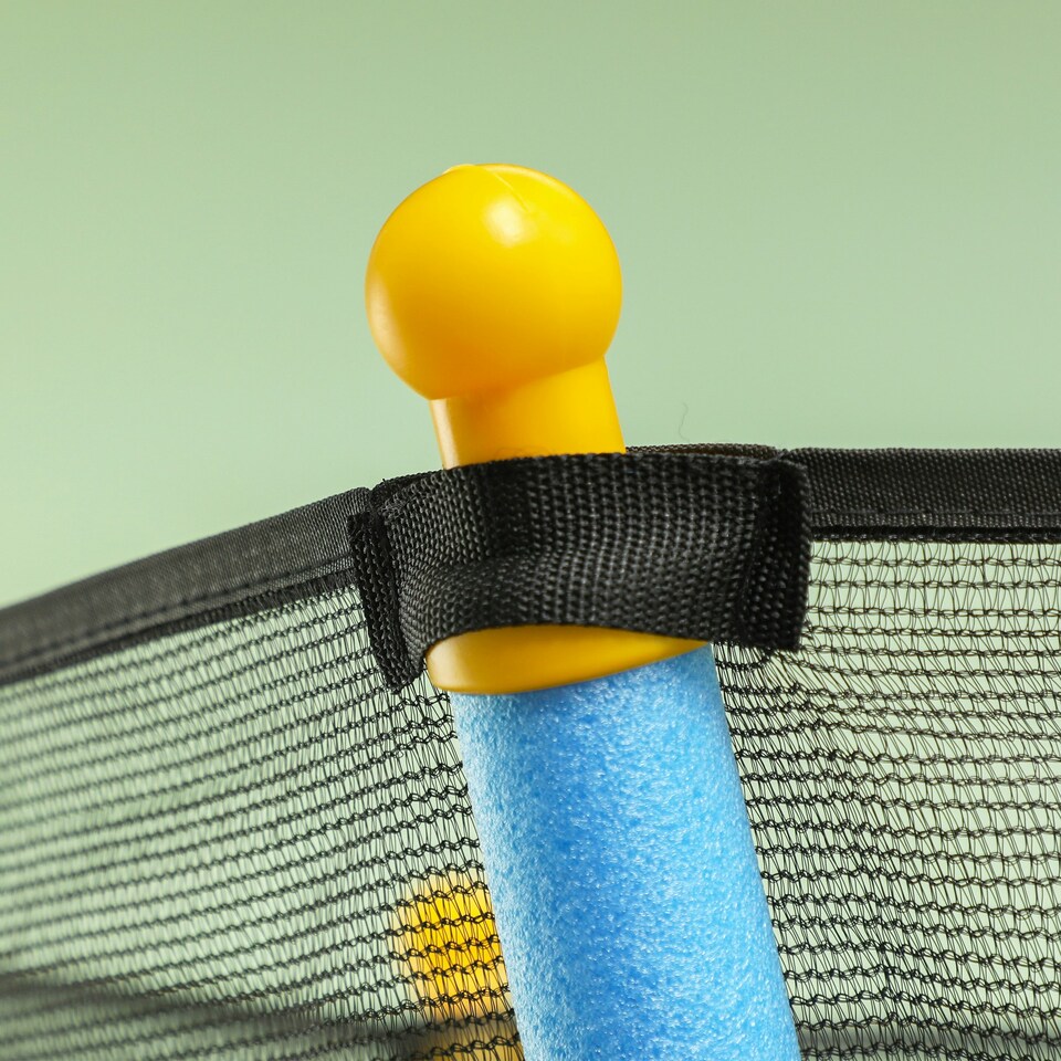 image 1 of HOMCOM 5.4FT Kids Trampoline with Enclosure Indoor Outdoor Blue