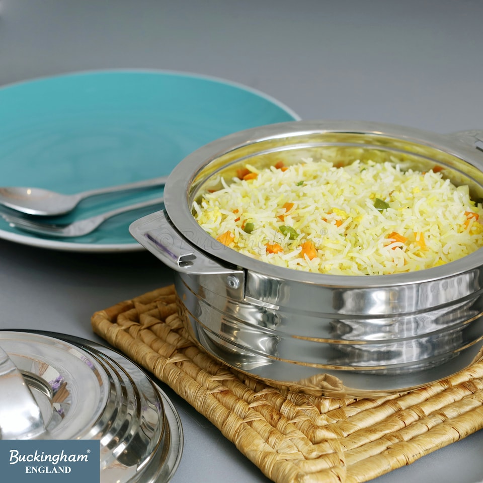 image 1 of Buckingham Double Wall Stainless Steel Hot Pot Dish 1500 ml
