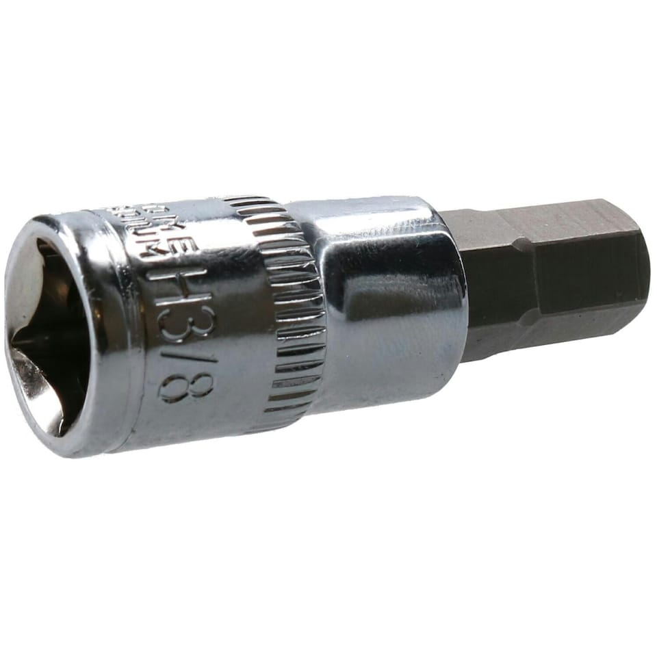 image 1 of 3/8" Hex Key Socket / Bit 3/8" Drive Imperial AF SAE 6 Sided Allen Key 48mm Cr-V