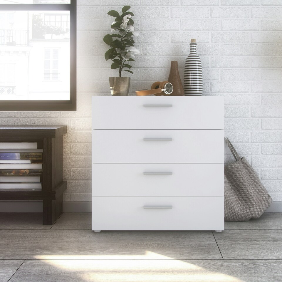 image 1 of Pepe Chest of 4 Drawers in White