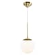 image 2 of Nordlux Grant Indoor Pendant Light Brass Glass E14 Hand Blown Glass - Mains Powered, IP20 | Gold