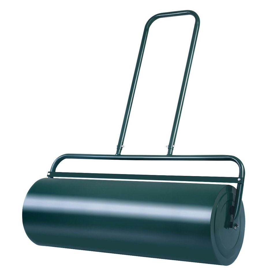 image 1 of COSTWAY 48L Steel Garden Lawn Roller Water Sand Filled