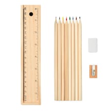 MidOcean Todo Wooden Stationery Set - Wood - One Size Brown