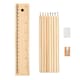 image 1 of MidOcean Todo Wooden Stationery Set - Wood - One Size Brown
