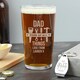 image 2 of Personalised Fixer of All Things Pint Glass & Bottle Opener Clear