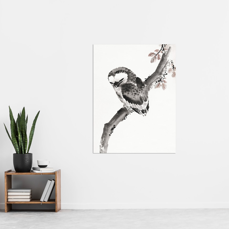 image 1 of Owl 1841 Album Of Sketches Japanese Wall Art Print Hokusai 24x32"