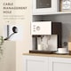 image 5 of HOMCOM 169cm Tall Kitchen Pantry Storage Cabinet with Microwave Shelf | White | White