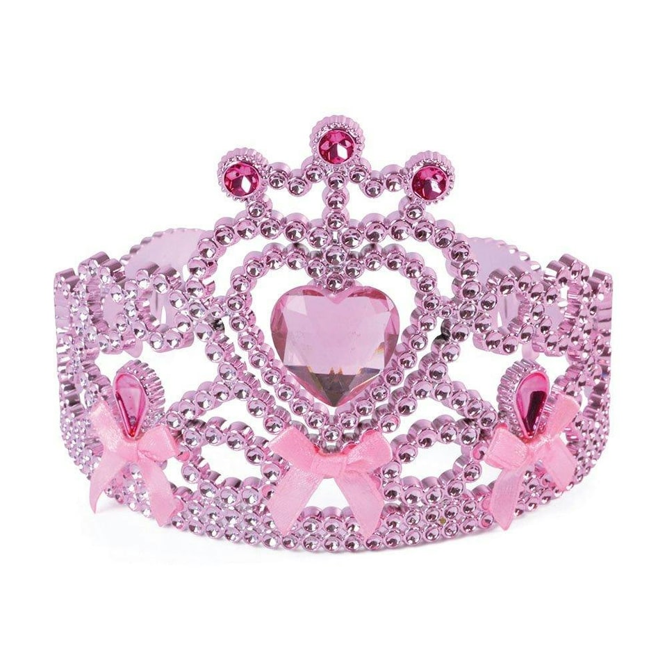 Bristol Novelty Womens/Ladies Faux Gem Tiara With Bows - Pink - One Size One Size