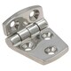image 6 of Polished Door Hinge 8 Pack Stainless Steel 56mm x 38mm 316 Marine Cabin Hatch Silver
