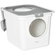 image 6 of PawHut Cat Litter Tray Pet Litter Box w/ Front Entrance, Top Exit, Scoop - White