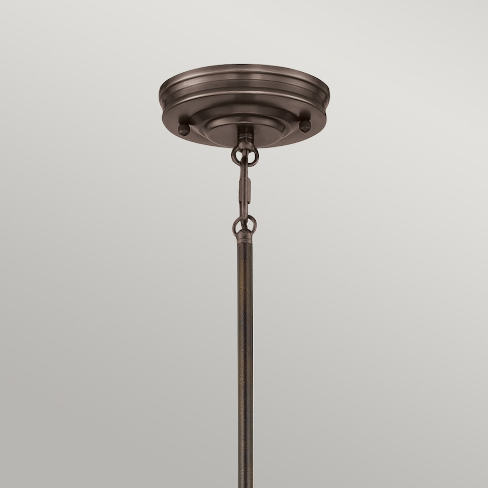 image 1 of Emery 1 Light Dome Ceiling Mini Pendant Palladian Bronze, E27