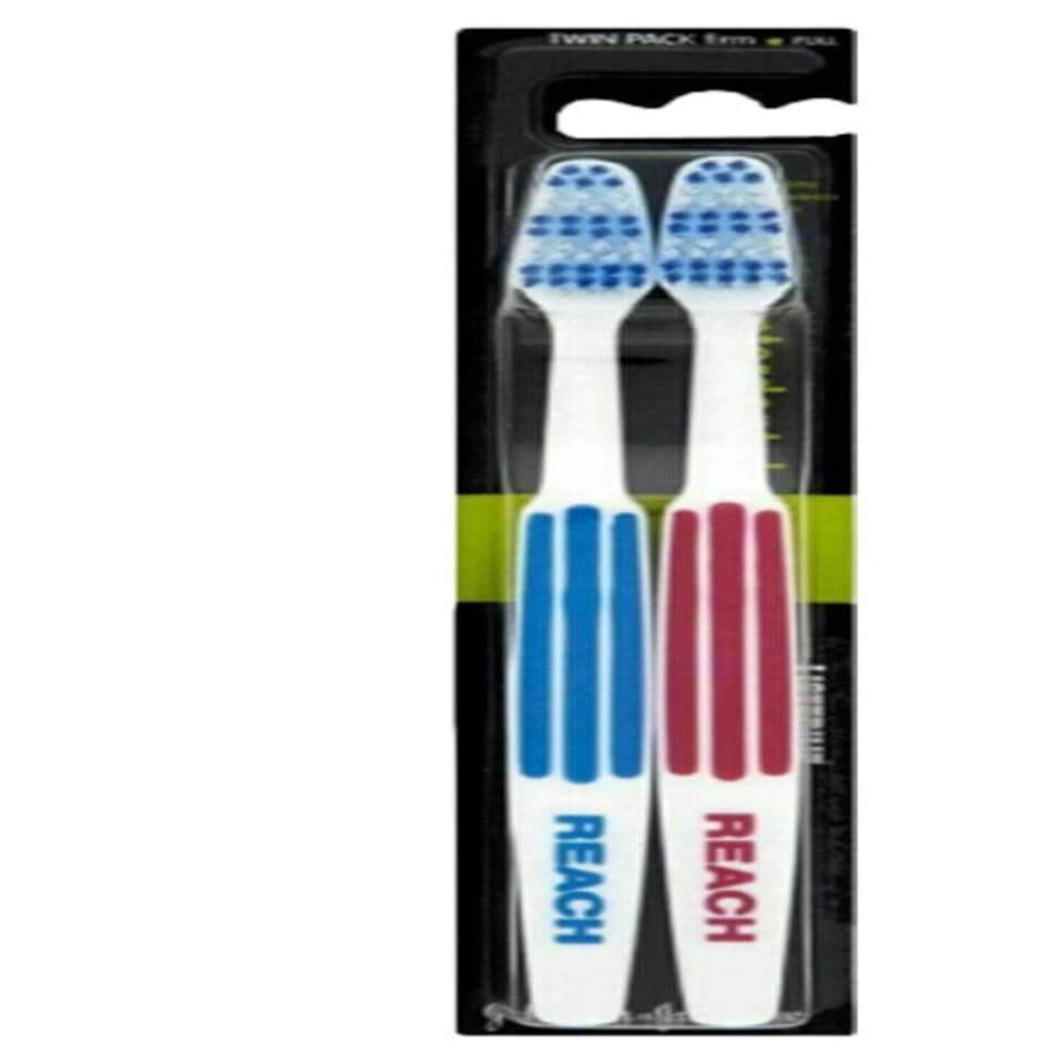 Listerine Duo Reach Interdental Firm Toothbrush Twin Pack