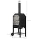 image 7 of Outsunny Charcoal Tall Ovan Pizza Maker BBQ Grill Outdoor Picnic w/ Thermometer