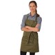 image 2 of Dennys Unisex Adult Le Chef Full Apron - Olive - One Size