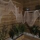 image 3 of Pack of 2 2.9m Halloween Freaky Fabric Net Decoration in Cream