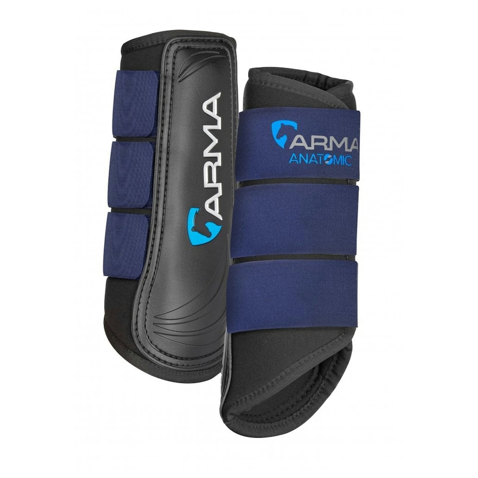 image 1 of ARMA Neoprene Horse Brushing Boots - Navy - X Full