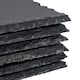 image 4 of Argon Tableware 12 Piece Square Slate Placemats & Coasters Set | Grey | Grey