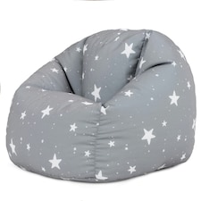 icon Kids Starry Skies Bean Bag Chair Grey Childrens Bean Bags Grey