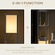 image 4 of HOMCOM Shelf Floor Lamp with Dual Light, for Living Room, Bedroom, White