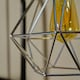 image 4 of ValueLights Diablo Silver Ceiling Pendant Shade and Bulb