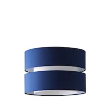 ValueLights Sophia Large Navy 2 Tier Ceiling Light Shade and Bulb