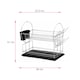 image 2 of DDCAT201PPBK-Casa - Catania 201 Dish Drainer 2 Tier Black | Silver