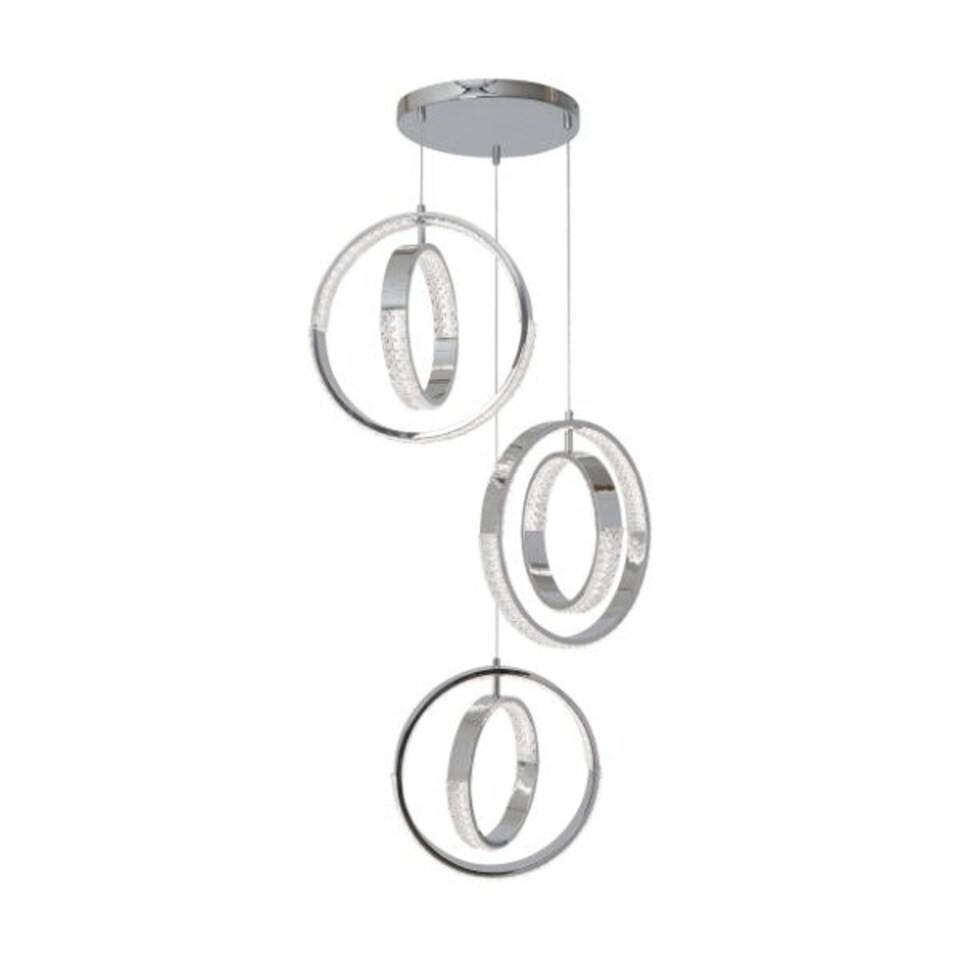 image 1 of Yazia Polished Chrome LED Ceiling Pendant